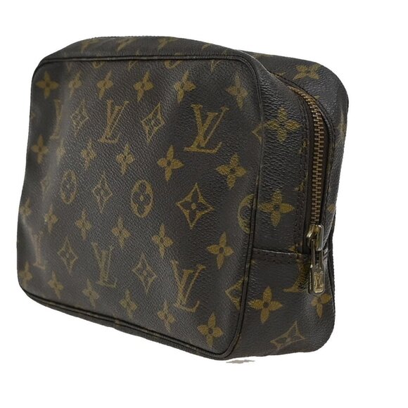 LOUIS VUITTON Trousse Toilette 23 Clutch Hand Bag Monogram Brown - Picture 11 of 16